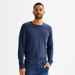 Men's Sonoma Goods For Life® Double Knit Crewneck Tee -Sonoma Goods For Life Shop 6824207 Navy