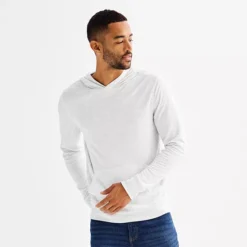 Men's Sonoma Goods For Life® Double-Knit Hoodie -Sonoma Goods For Life Shop 6824208 Ice Heather