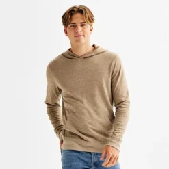 Men's Sonoma Goods For Life® Double-Knit Hoodie -Sonoma Goods For Life Shop 6824208 Light Brown Texture