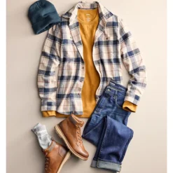 Men's Sonoma Goods For Life® Supersoft Flannel Button-Down Shirt -Sonoma Goods For Life Shop 6824218 ALT64