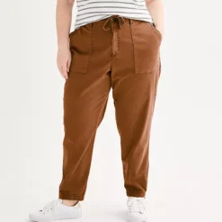 Plus Size Sonoma Goods For Life® Core Utility Jogger Pants -Sonoma Goods For Life Shop 6857580 Brown
