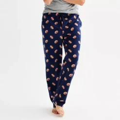Men's Sonoma Goods For Life® Microfleece Pajama Pants -Sonoma Goods For Life Shop 6890431 Angled Football Navy