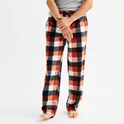 Men's Sonoma Goods For Life® Microfleece Pajama Pants -Sonoma Goods For Life Shop 6890431 Brown Multi Check