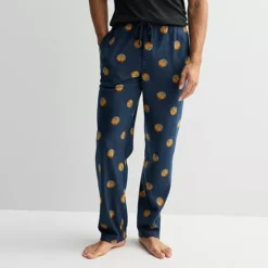 Men's Sonoma Goods For Life® Microfleece Pajama Pants -Sonoma Goods For Life Shop 6890431 Navy Basketball
