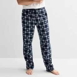 Men's Sonoma Goods For Life® Microfleece Pajama Pants -Sonoma Goods For Life Shop 6890431 Navy Snowflake