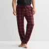 Men's Sonoma Goods For Life® Microfleece Pajama Pants 2 Men's Sonoma Goods For Life® Microfleece Pajama Pants -Sonoma Goods For Life Shop 6890431 Red Subtle Plaid
