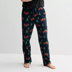 Men's Sonoma Goods For Life® Microfleece Pajama Pants -Sonoma Goods For Life Shop 6890431 Truck Navy