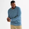 Big & Tall Sonoma Goods For Life® Double Knit Crewneck Tee 2 Big & Tall Sonoma Goods For Life® Double Knit Crewneck Tee -Sonoma Goods For Life Shop 6907529 Blue Texture