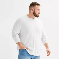 Big & Tall Sonoma Goods For Life® Double Knit Crewneck Tee 20 Big & Tall Sonoma Goods For Life® Double Knit Crewneck Tee -Sonoma Goods For Life Shop 6907529 Ice Heather