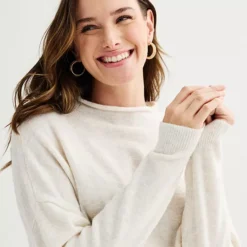 Women's Sonoma Goods For Life® Funnel Neck Sweater -Sonoma Goods For Life Shop 6915503 ALT2