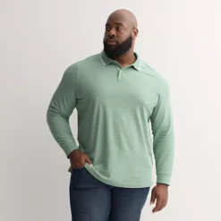 Big & Tall Sonoma Goods For Life® Long Sleeve Pique Polo 24 Big & Tall Sonoma Goods For Life® Long Sleeve Pique Polo -Sonoma Goods For Life Shop 6918975 Mint Tipped
