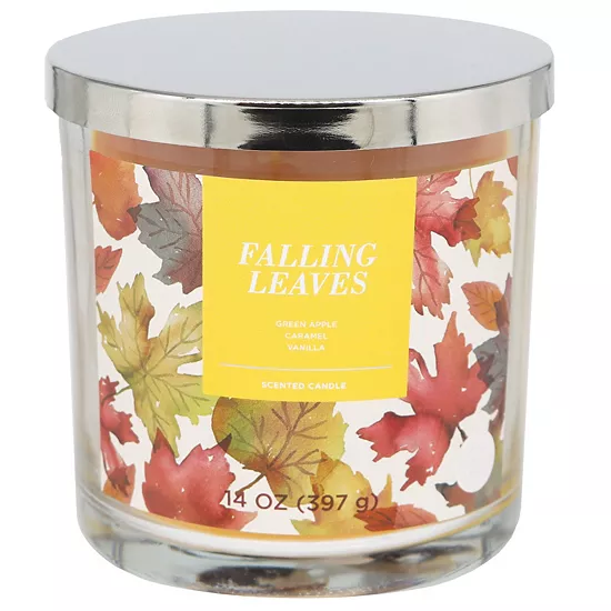 Sonoma Goods For Life® Falling Leaves 14-oz. Single Pour Candle Jar 3 Sonoma Goods For Life® Falling Leaves 14-oz. Single Pour Candle Jar