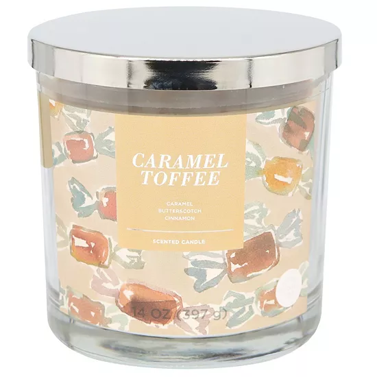 Sonoma Goods For Life® Caramel Toffee 14-oz. Single Pour Jar Candle 3 Sonoma Goods For Life® Caramel Toffee 14-oz. Single Pour Jar Candle