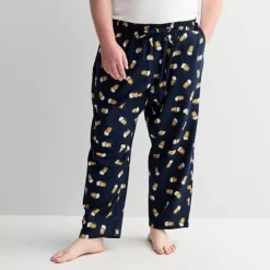 Big & Tall Sonoma Goods For Life® Flannel Drawstring Pajama Pants -Sonoma Goods For Life Shop 6942612 Beer Print