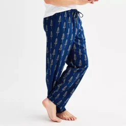 Men's Sonoma Goods For Life® Flannel Drawstring Pajama Pants -Sonoma Goods For Life Shop 6942836 Navy Pine Print
