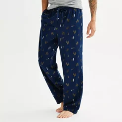 Men's Sonoma Goods For Life® Flannel Drawstring Pajama Pants -Sonoma Goods For Life Shop 6942836 Scenic Navy