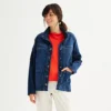 Women's Sonoma Goods For Life® Denim Barn Jacket -Sonoma Goods For Life Shop 6945042 Dark Wash
