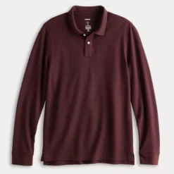 Men's Sonoma Goods For Life® Adaptive Long Sleeve Pique Polo -Sonoma Goods For Life Shop 6945553 ALT2