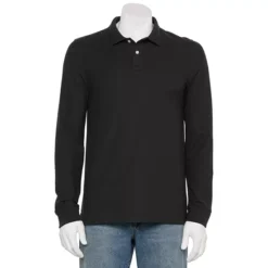 Men's Sonoma Goods For Life® Adaptive Long Sleeve Pique Polo