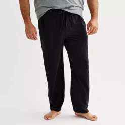 Big & Tall Sonoma Goods For Life® Essential Knit Pajama Pants -Sonoma Goods For Life Shop 6955150 Black Luxe