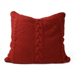 Sonoma Goods For Life® Oversized Cable Knit Pillow -Sonoma Goods For Life Shop 6955698 Red