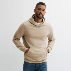 Men's Sonoma Goods For Life® Supersoft Fleece Hoodie -Sonoma Goods For Life Shop 6961544 Brown Heather