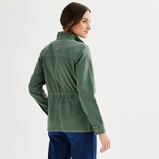 Petite Sonoma Goods For Life® Patch Pocket Utility Jacket 4 Petite Sonoma Goods For Life® Patch Pocket Utility Jacket - Image 2