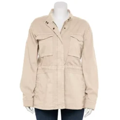 Plus Size Sonoma Goods For Life® Patch Pocket Utility Jacket