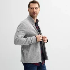 Men's Sonoma Goods For Life® Sweater Fleece Full-Zip -Sonoma Goods For Life Shop 6967521 Beige