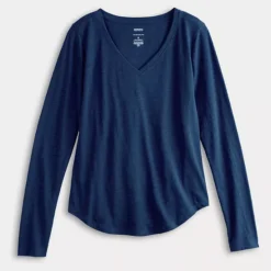 Women's Sonoma Goods For Life® Adaptive Everyday Long Sleeve V-Neck T-Shirt -Sonoma Goods For Life Shop 6976359 ALT4