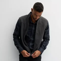 Men's Sonoma Goods For Life® Sweater Fleece Vest -Sonoma Goods For Life Shop 6987912 Charcoal