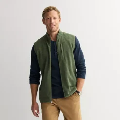 Men's Sonoma Goods For Life® Sweater Fleece Vest -Sonoma Goods For Life Shop 6987912 Pine