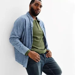 Big & Tall Sonoma Goods For Life® Long Sleeve Waffle Henley Tee 13 Big & Tall Sonoma Goods For Life® Long Sleeve Waffle Henley Tee -Sonoma Goods For Life Shop 7005075 ALT3