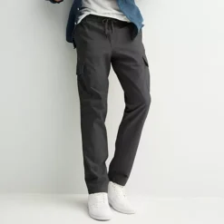 Men's Sonoma Goods For Life® Pull-on Cargo Pants -Sonoma Goods For Life Shop 7009279 Black Luxe 1