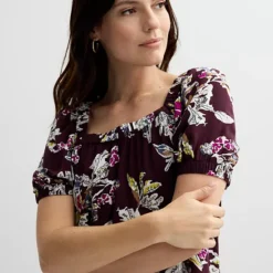 Women's Sonoma Goods For Life® Squareneck Peasant Top -Sonoma Goods For Life Shop 7010266 ALT2