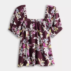 Women's Sonoma Goods For Life® Squareneck Peasant Top -Sonoma Goods For Life Shop 7010266 ALT4