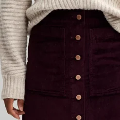 Women's Sonoma Goods For Life® Button-Front Corduroy Skirt -Sonoma Goods For Life Shop 7021158 ALT2