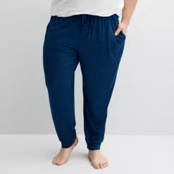 Big & Tall Sonoma Goods For Life® Supersoft Banded Bottom Drawstring Pajama Pants -Sonoma Goods For Life Shop 7046215 Dark Blue Sd