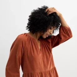 Women's Sonoma Goods For Life® Tiered Corduroy Dress -Sonoma Goods For Life Shop 7069748 ALT2