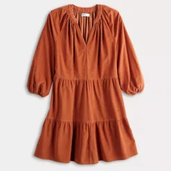 Women's Sonoma Goods For Life® Tiered Corduroy Dress -Sonoma Goods For Life Shop 7069748 ALT4