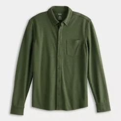 Men's Sonoma Goods For Life® Long Sleeve Pique Button-Up Shirt -Sonoma Goods For Life Shop 7087338 ALT4