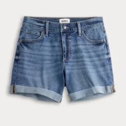 Women's Sonoma Goods For Life® Mid Rise Roll Cuff Shorts -Sonoma Goods For Life Shop 7135518 ALT4