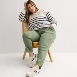 Plus Size Sonoma Goods For Life® Open Stitch Pullover -Sonoma Goods For Life Shop 7137288 ALT3