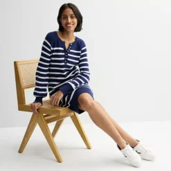 Petite Sonoma Goods For Life® Henley Sweater Dress 12 Petite Sonoma Goods For Life® Henley Sweater Dress -Sonoma Goods For Life Shop 7154876 ALT3