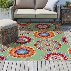 Sonoma Goods For Life® Floral Medallion Indoor / Outdoor Area Or Throw Rug -Sonoma Goods For Life Shop 7177602 ALT12