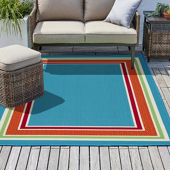 Sonoma Goods For Life® Border Stripe Indoor/Outdoor Area Rug 5 Sonoma Goods For Life® Border Stripe Indoor/Outdoor Area Rug - Image 3