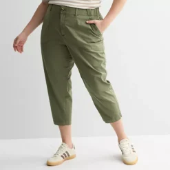 Plus Size Sonoma Goods For Life® Utility Capri -Sonoma Goods For Life Shop 7185129 Kagan Green 1