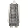 Petite Sonoma Goods For Life® Sleeveless Pintuck Dress 1 Petite Sonoma Goods For Life® Sleeveless Pintuck Dress -Sonoma Goods For Life Shop 7242311 Ivory Black Check