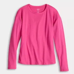Women's Sonoma Goods For Life® Long Sleeve Sleep Tee -Sonoma Goods For Life Shop 7249890 ALT4