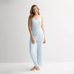 Women's Sonoma Goods For Life® Pointelle Sleep Tank -Sonoma Goods For Life Shop 7257410 Cerulean